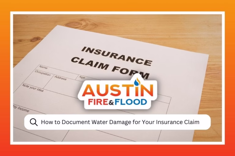 How to Document Water Damage for Your Insurance Claim