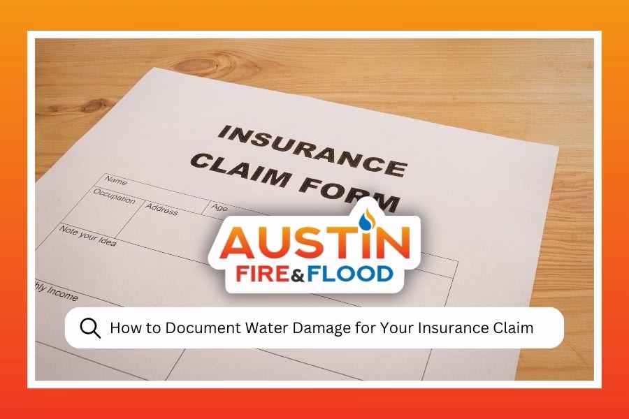 How to Document Water Damage for Your Insurance Claim