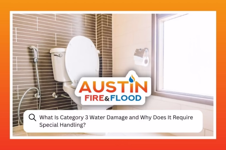What Is Category 3 Water Damage and Why Does It Require Special Handling